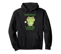 Sometimes I Be Fartin Funny Cute Frog Fart Meme Pullover Hoodie