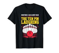 Sometimes I Can Almost Hear The Ten Pin Laughing Value Graphic T-Shirt, Men, Black, S