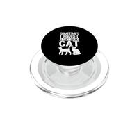 Sometimes I Forget I Can't Speak Cat Funny Cat Lover Kitten PopSockets PopGrip for MagSafe