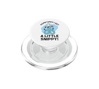 Sometimes I Get A Little Snippy Scissors Pun PopSockets PopGrip for MagSafe