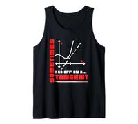 Sometimes I Go Off on a Tangent Funny Math Teacher Equation Tank Top