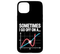 Sometimes I Go Off On a Tangent Math Graph Case for iPhone 15 Plus