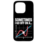 Sometimes I Go Off On a Tangent Math Graph Case for iPhone 15 Pro