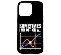 Sometimes I Go Off On a Tangent Math Graph Case for iPhone 15 Pro Max