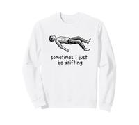 Sometimes I Just Be Drifting Minimalist Woodcut Sweatshirt
