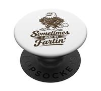 Sometimes I Just Be Fartin' Eagle Funny Men's Farting Eagle PopSockets Adhesive PopGrip