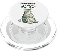 Sometimes I Just Be Fartin Funny Coffee Cat Meme PopSockets PopGrip for MagSafe