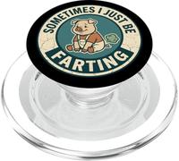 Sometimes I Just Be Farting Cute Pig PopSockets PopGrip for MagSafe