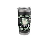 Sometimes I Just Be Gassy Frog Meme Stainless Steel Insulated Tumbler