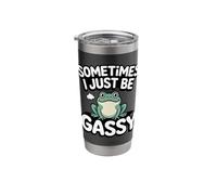Sometimes I Just Be Gassy Frog Meme Stainless Steel Insulated Tumbler
