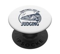 Sometimes I Just Be Judging Funny Barracuda Side Eye PopSockets Adhesive PopGrip