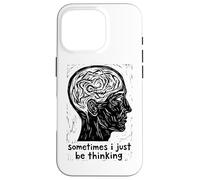 Sometimes I Just Be Thinking Profile Illustration Case for iPhone 16 Pro