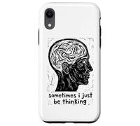 Sometimes I Just Be Thinking Profile Illustration Case for iPhone XR