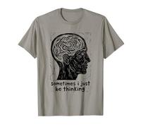 Sometimes I Just Be Thinking Profile Illustration T-Shirt