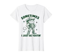 Sometimes I Just Be Tootin' Meme Value Graphic T-Shirt, Women, White, L