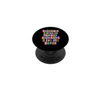 Sometimes I Let Him Sleep Funny Grumpy Ransom Text PopSockets Adhesive PopGrip