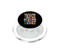 Sometimes I Let Him Sleep Funny Grumpy Ransom Text PopSockets PopGrip for MagSafe