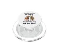 Sometimes I question my sanity Funny Goats PopSockets PopGrip for MagSafe