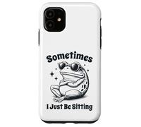 Sometimes I Sit Funny Frog Wearing Shades Case for iPhone 11