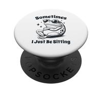 Sometimes I Sit Funny Frog Wearing Shades PopSockets Adhesive PopGrip