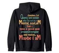 Sometimes I Sit Quietly And Wonder Men Women Gift Funny Art Zip Hoodie