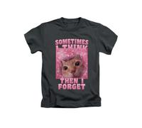 Sometimes I Think and Then I Forget cat Meme Novelty cat Joke Funny Animal Tee T-Shirt Funny Unisex T Shirt Top Black
