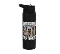 Sometimes I Think Then I Forget Stainless Steel Insulated Water Bottle