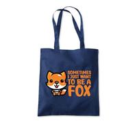 Sometimes I Want To Be a Fox Tote Shopping Bag 10 Litres Capacity 42 x 38cm