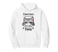 Sometimes It Takes All Day To Get Nothing Done Cat Pullover Hoodie