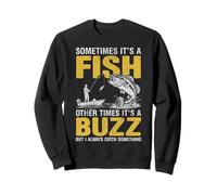 Sometimes It's A Fish Bass Fishing Humor Fisherman Dad Gifts Sweatshirt