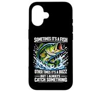 Sometimes It's A Fish Funny Fishing Case for iPhone 16
