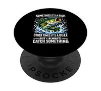 Sometimes It's A Fish Funny Fishing PopSockets Adhesive PopGrip