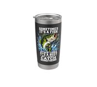 Sometimes It's A Fish Funny Fishing Stainless Steel Insulated Tumbler
