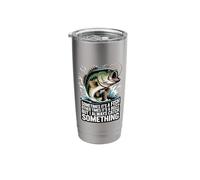 Sometimes It's A Fish Funny Fishing Stainless Steel Insulated Tumbler