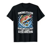 Sometimes It's A Fish Funny Fishing Value Graphic T-Shirt