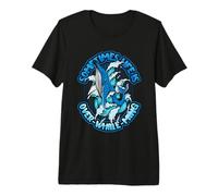 Sometimes Life is Over-Whale-Ming Blue Whale Premium T-Shirt