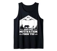 Sometimes Motivation Find You Gym Fitness Running Motivation Tank Top