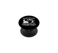 Sometimes Motivation Finds You Bear Funny Camping Run PopSockets Adhesive PopGrip