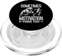 Sometimes Motivation Finds You Funny Fitness Training PopSockets PopGrip for MagSafe