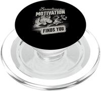Sometimes Motivation Finds You Funny Running Motivational PopSockets PopGrip for MagSafe