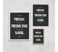 Sometimes Music Is The Only Medicine The Heart And Soul Need Giclee Art Print - A2 - Print Only