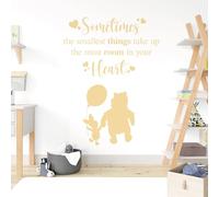 Sometimes The Smallest Things Take The Most Room in Your Heart - Movie Book Quote Wall Sticker [Large] [Cream]