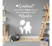 Sometimes The Smallest Things Take The Most Room in Your Heart - Movie Book Quote Wall Sticker [Large] [White]