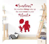 Sometimes The Smallest Things Take The Most Room in Your Heart - Movie Book Quote Wall Sticker [Medium] [Cherry]