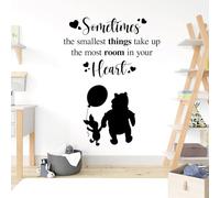 Sometimes The Smallest Things Take The Most Room in Your Heart - Movie Book Quote Wall Sticker [Medium] [Black]