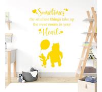 Sometimes The Smallest Things Take The Most Room in Your Heart - Movie Book Quote Wall Sticker [Medium] [Medium Yellow]