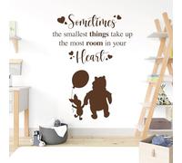 Sometimes The Smallest Things Take The Most Room in Your Heart - Movie Book Quote Wall Sticker [Medium] [Chocolate]