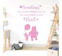 Sometimes The Smallest Things Take The Most Room in Your Heart - Movie Book Quote Wall Sticker [Medium] [Pink]