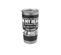 Sometimes The Thoughts in My Head Get So Bored Fun Sarcastic Stainless Steel Insulated Tumbler