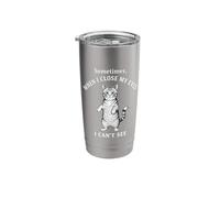 Sometimes When I Close My Eyes I Can't See Cat Stainless Steel Insulated Tumbler
